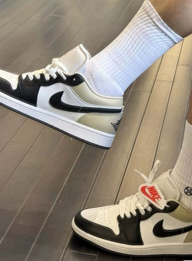 Air Jordan 1 Low AJ1黑白金复古低帮休闲板鞋553558-153