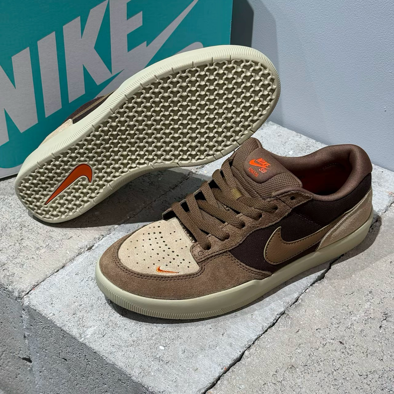Nike SB Force 58 舒适百搭 防滑耐磨低帮板鞋男女同款DV5477-201