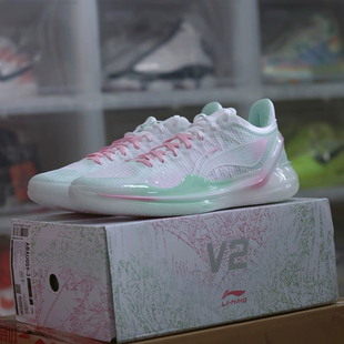 ABAU059 䨻耐磨稳定支撑减震防滑篮球鞋 利刃4v2初荷 LiNing李宁