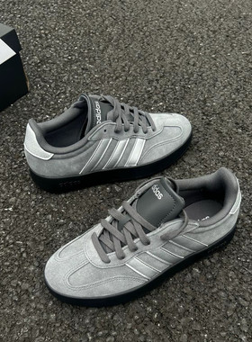 adidas BARREDA 舒适百搭 低帮 德训鞋 男女同款 深灰色KH6999鞋