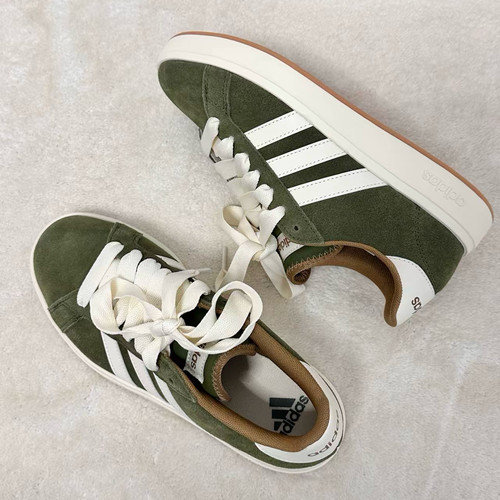 adidas Grand Court Base 00s 绒面革 舒适百搭 低帮 板鞋KK1407
