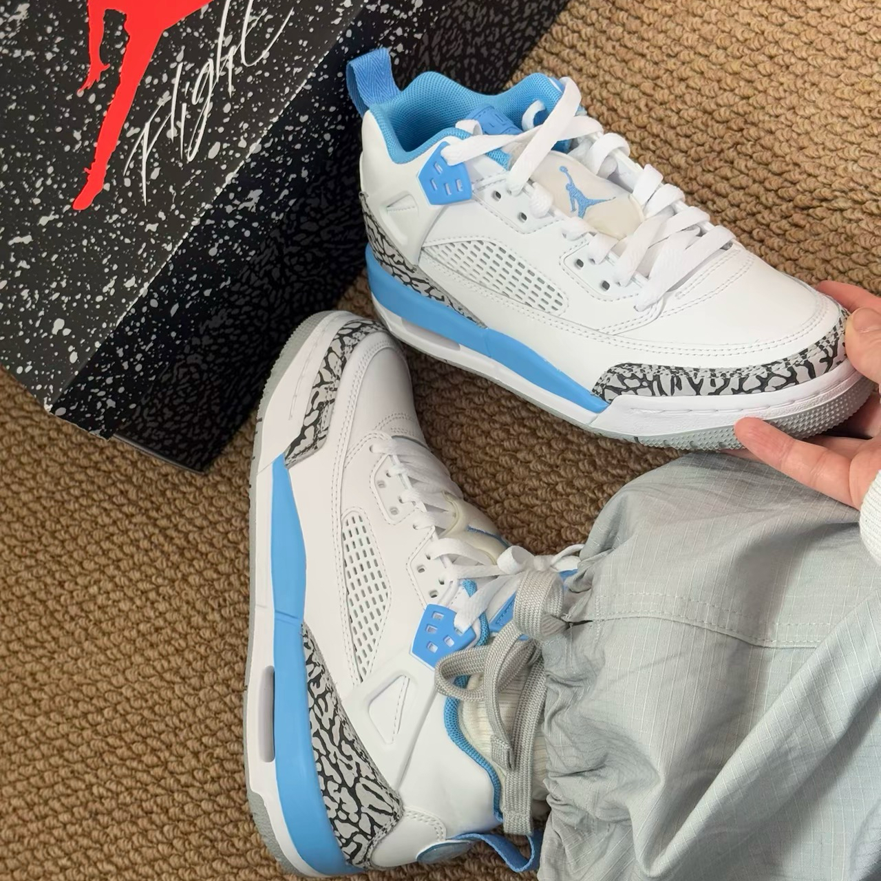 Jordan Spizike Low 舒适 防滑耐磨 低帮 儿童篮球鞋FQ3950-141