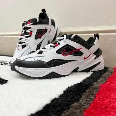 Nike M2K Tekno 黑红 防滑耐磨透气减震休闲鞋男女同款AV4789-104