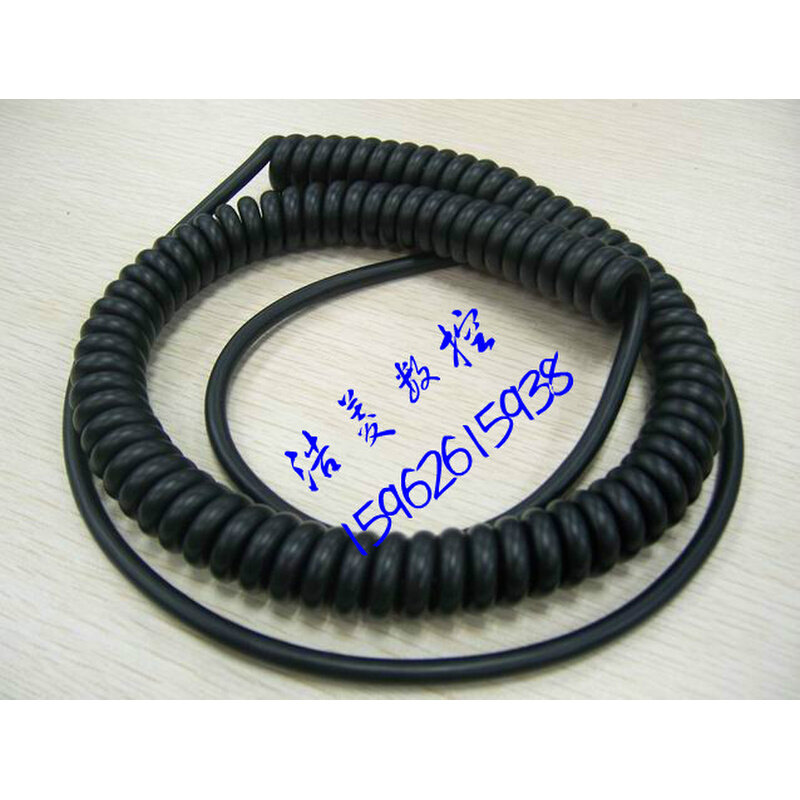 数控机床电子手轮用弹簧电缆线/螺旋电缆3米 16芯手脉线 带屏蔽线图片