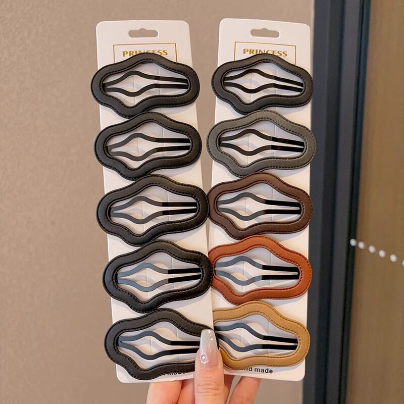 tktk2025新款感水钻发夹女镂空云朵发饰后脑勺碎发整理bb夹发卡