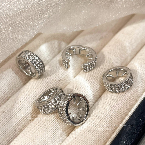 TKTKjennie同款发夹女圆形金属发扣前额刘海夹侧边碎发小夹子发卡