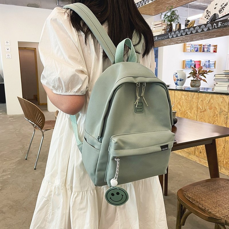2026新款韩版ins学院风双肩包小清新可爱学生书包森系纯色小背包