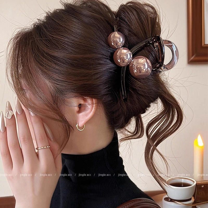 tktk感中号抓夹女发量少发夹女2025新款高端鲨鱼夹后脑勺夹子头饰