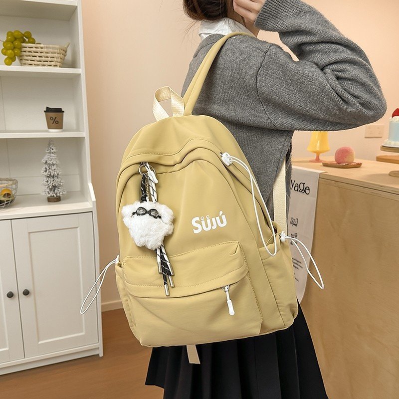 2026新款双肩包女日系ins简约小清新大学生书包韩版休闲百搭外出