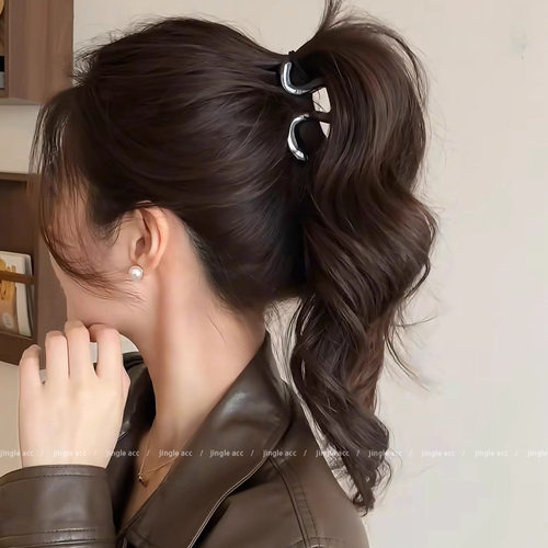 tktk高马尾固定抓夹女感2025新款鲨鱼夹中号后脑勺盘发夹头饰