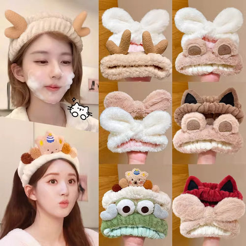 tktk可爱洗脸束发带女2025新款发箍女款敷面膜洗漱头箍压发捆发卡