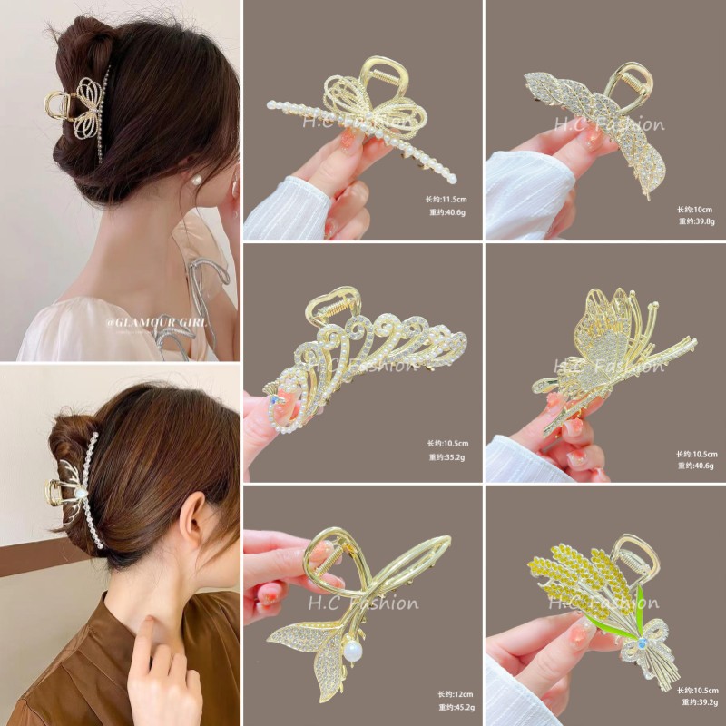 经典爆款感发夹女抓夹鲨鱼夹发卡后脑勺发抓大号头发夹子头饰