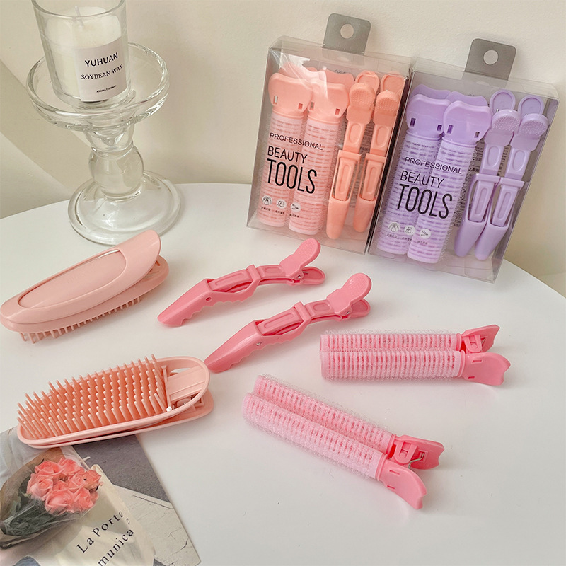 tktk高颅顶蓬松发夹刘海定型卷发筒梳子固定发根发卡头发造型工具