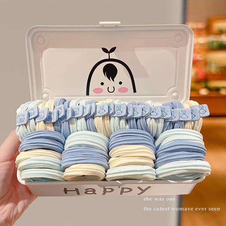 TKTK2025新款高马尾不勒发橡皮筋强韧弹力发绳女耐用扎头不塌皮套