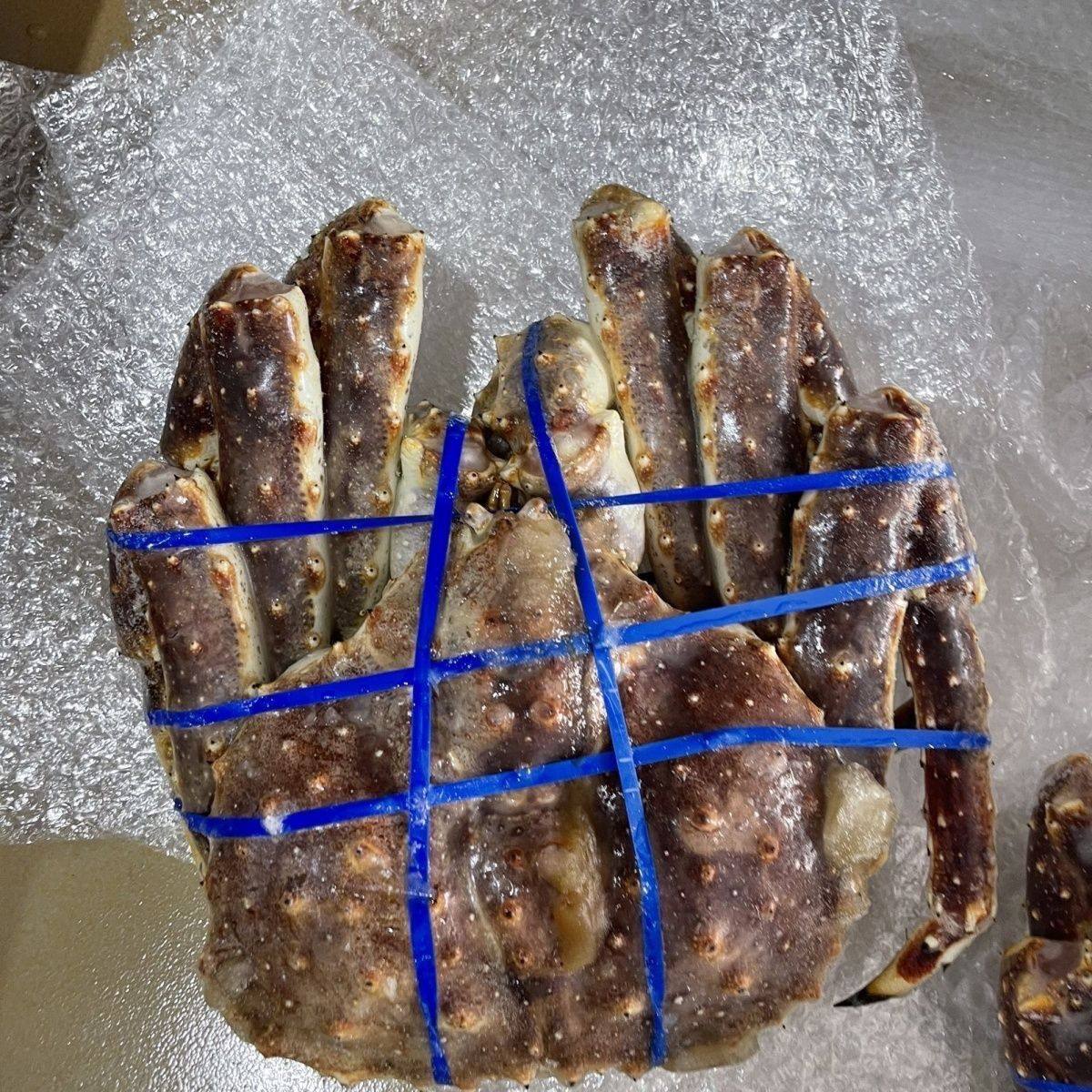 俄罗斯生冻帝王蟹一只5斤半左右包邮帝王蟹