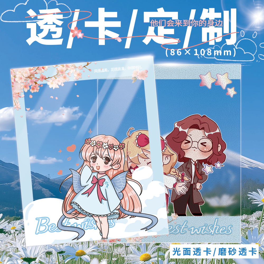 宸萱图阁防刮防水透卡胶片定制