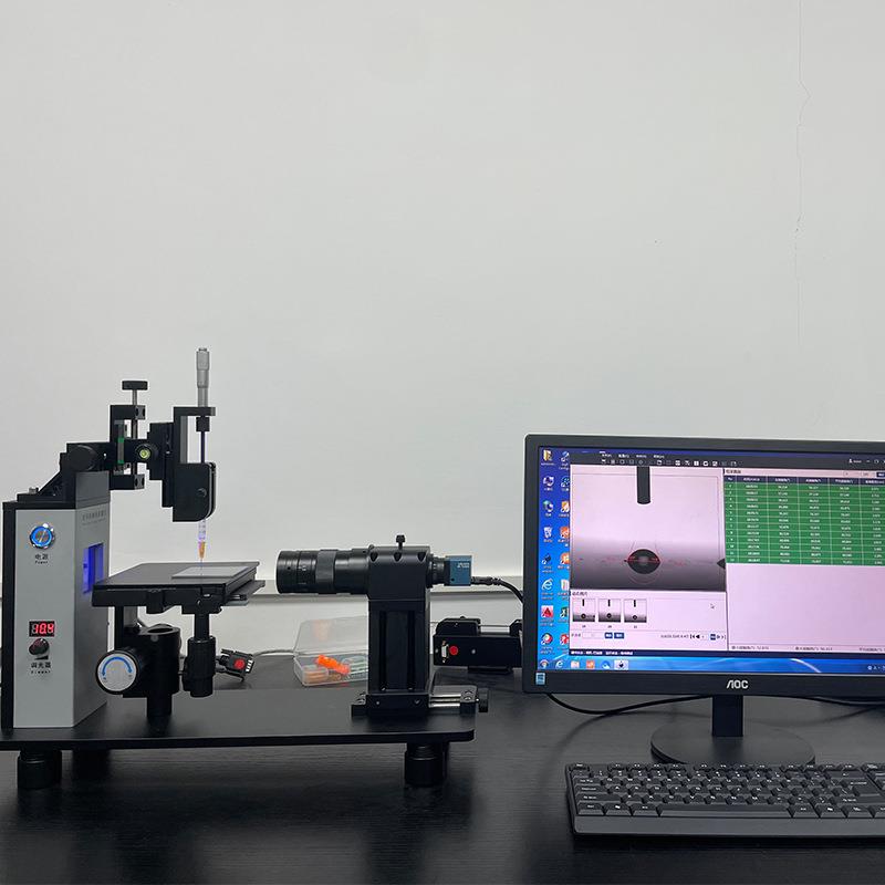 璃光学接触角测量仪水测滴角试手机玻板表面亲水性惠仕达仪张盖力