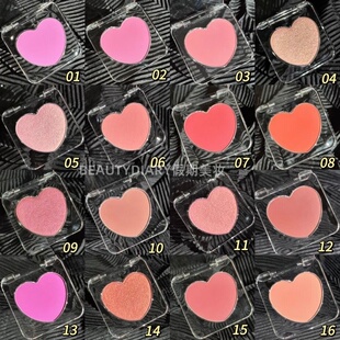 保税Moira Love Spell爱情魔咒爱心腮红粉饼显色持久哑光珠光高光