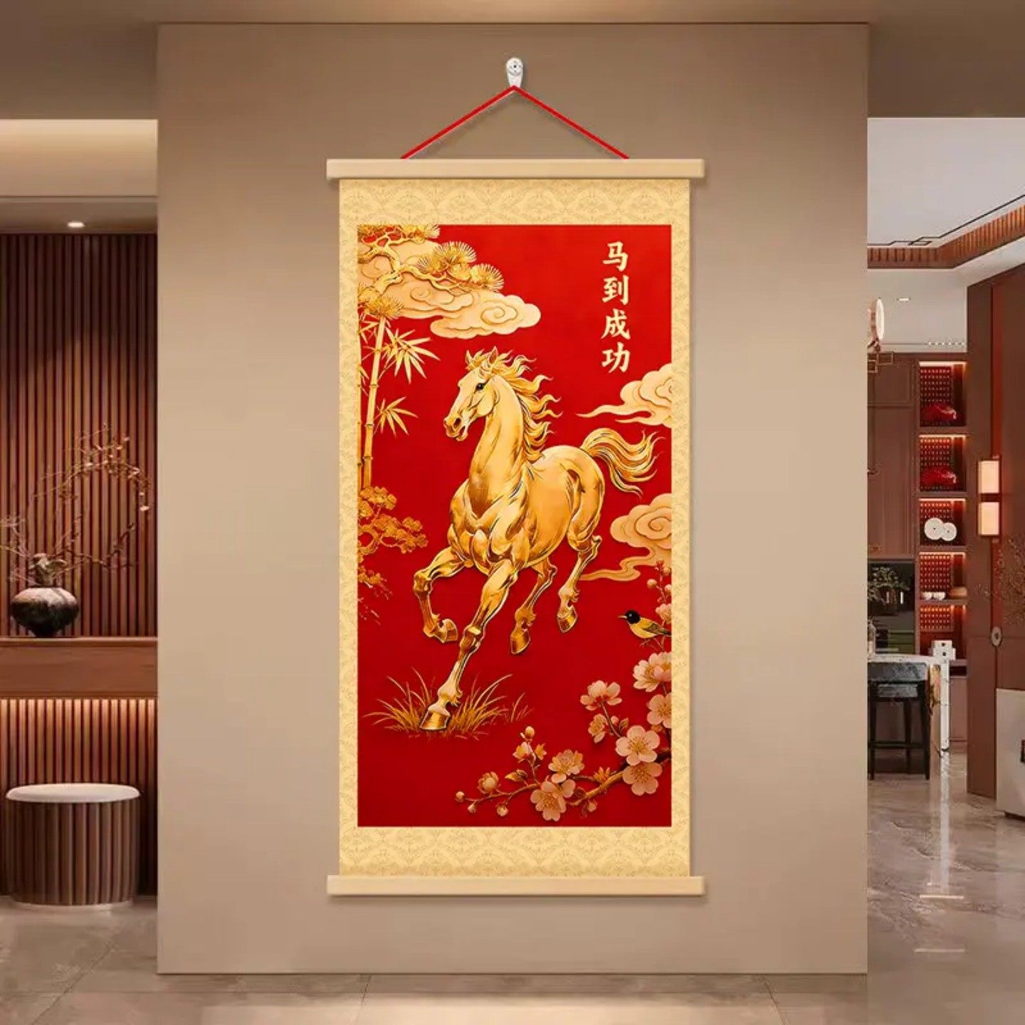 马年紫气东来马到成功吉祥挂画玄关卧室电视柜商铺百搭好运摆件,家居饰品,国画,淘宝优惠券,粉丝福利购,淘宝优惠卷