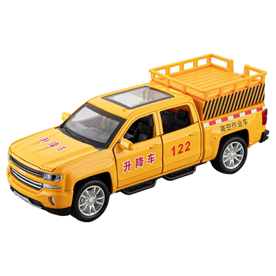 高空作业升降车模型仿真合金玩具