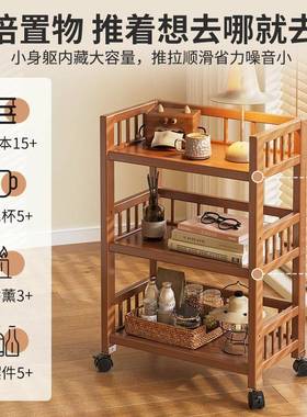 可移动置14918物架落地带轮小车多功能收架杂物分层零食厨架房储