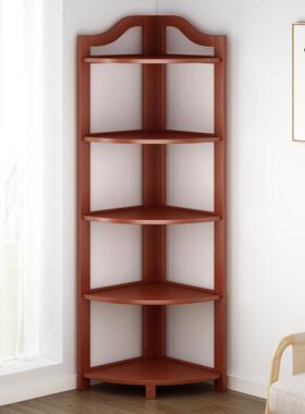楠竹转角置物架易多层厨房阳台置墙物架客家用厅简角收纳书96410