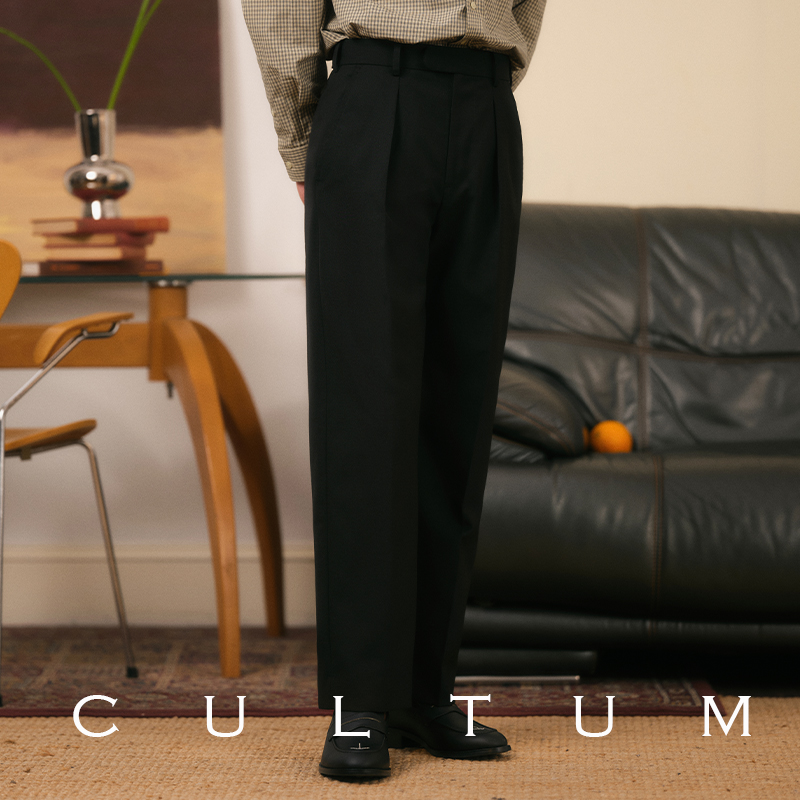 【精纺羊毛天丝】单褶西裤ivy风