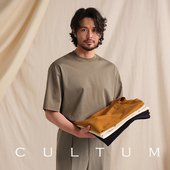 CULTUM短袖 高支匹马棉 白色重磅纯棉T恤男高级感圆领休闲打底