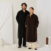 CULTUM巴尔马肯大衣双面呢子外套男女同款 100%羊毛 加厚风衣