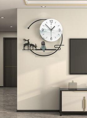 表2JT233250式25新中钟挂钟客厅厅饭装饰简约大气时钟免打孔表挂