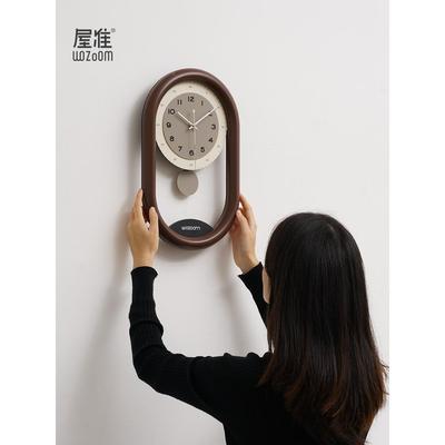 Wozo客om无冲孔中世纪意风格挂钟厅现居代PCP挂钟挂钟家艺术创钟