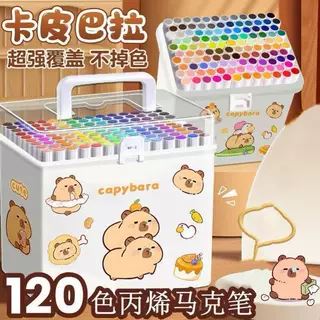 丙烯马克笔美术专用小学生水彩笔彩色笔幼儿园儿童画笔可水洗送礼