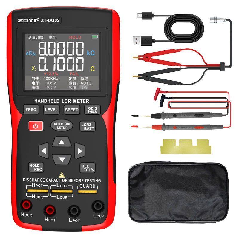 锂电池容量检测仪众仪二合一高精度电桥测试仪锂电池内阻仪18650