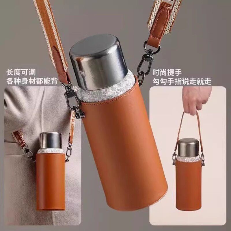 钛杯杯套杯子水杯飞剑保温杯保护套配件防刮手提背带斜挎可背通用图片