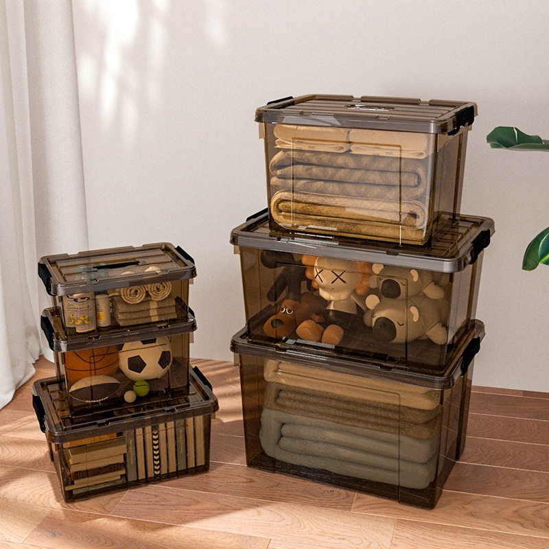 空间专门家包邮家用加宽手提带盖衣物收纳箱加厚玩具储物箱透明盒,收纳整理,吸尘器收纳架/盒/袋,淘宝优惠券,粉丝福利购,淘宝优惠卷