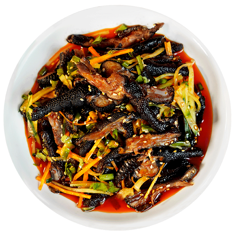 思尧麻辣鸡爪无骨鸡爪红油脱骨黑凤爪开袋即食300g*3袋