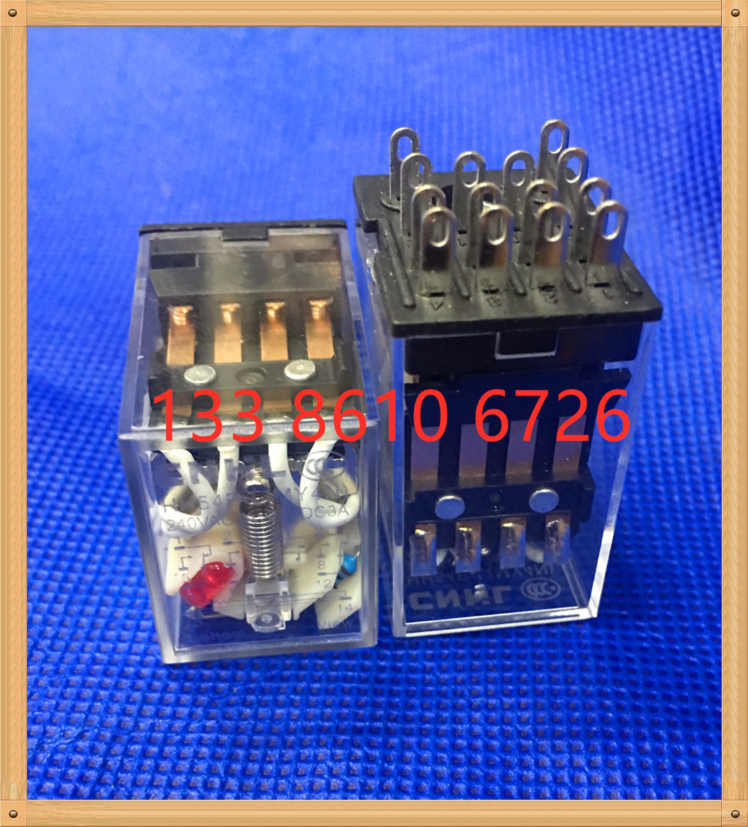 小型继电器带灯 HH54P-L AC220V 110V 36V 24V 12V 6V 中间继电器