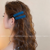 复古纯色发夹侧边夹刘海夹前额碎发一字夹女2025新款 高端头饰发卡