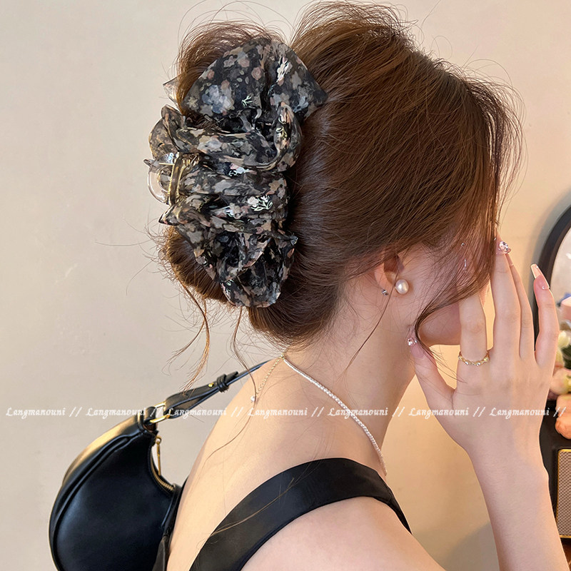 花期如梦~碎花云朵泡泡抓夹2025新款高级感小清新鲨鱼夹盘发头饰,饰品/流行首饰/时尚饰品新,发饰,淘宝优惠券,粉丝福利购,淘宝优惠卷