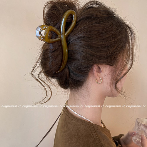 一眼高级~简约气质鲨鱼夹