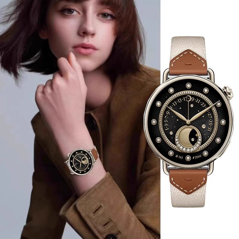 适配小米WatchS4手表41mm女款复合帆布尼龙腕带按压快拆表带18mm