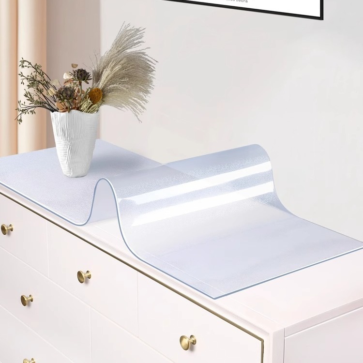 简约耐脏磨砂鞋柜垫桌垫防水防油免洗软玻璃塑料PVC水晶板保护垫