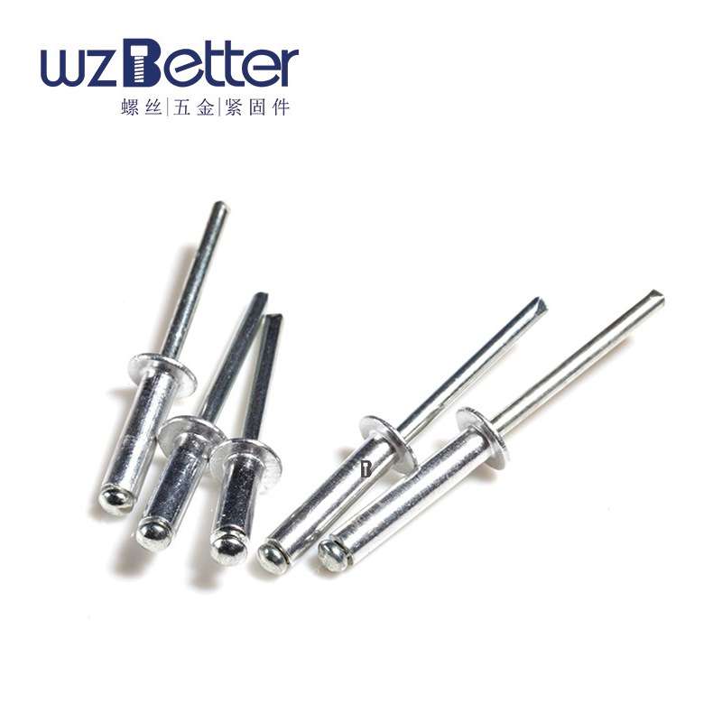 抽芯铆钉铁铝抽芯钉拉铆钉铝制装潢钉 圆头铝拉钉M3.2M4 M5M2.4