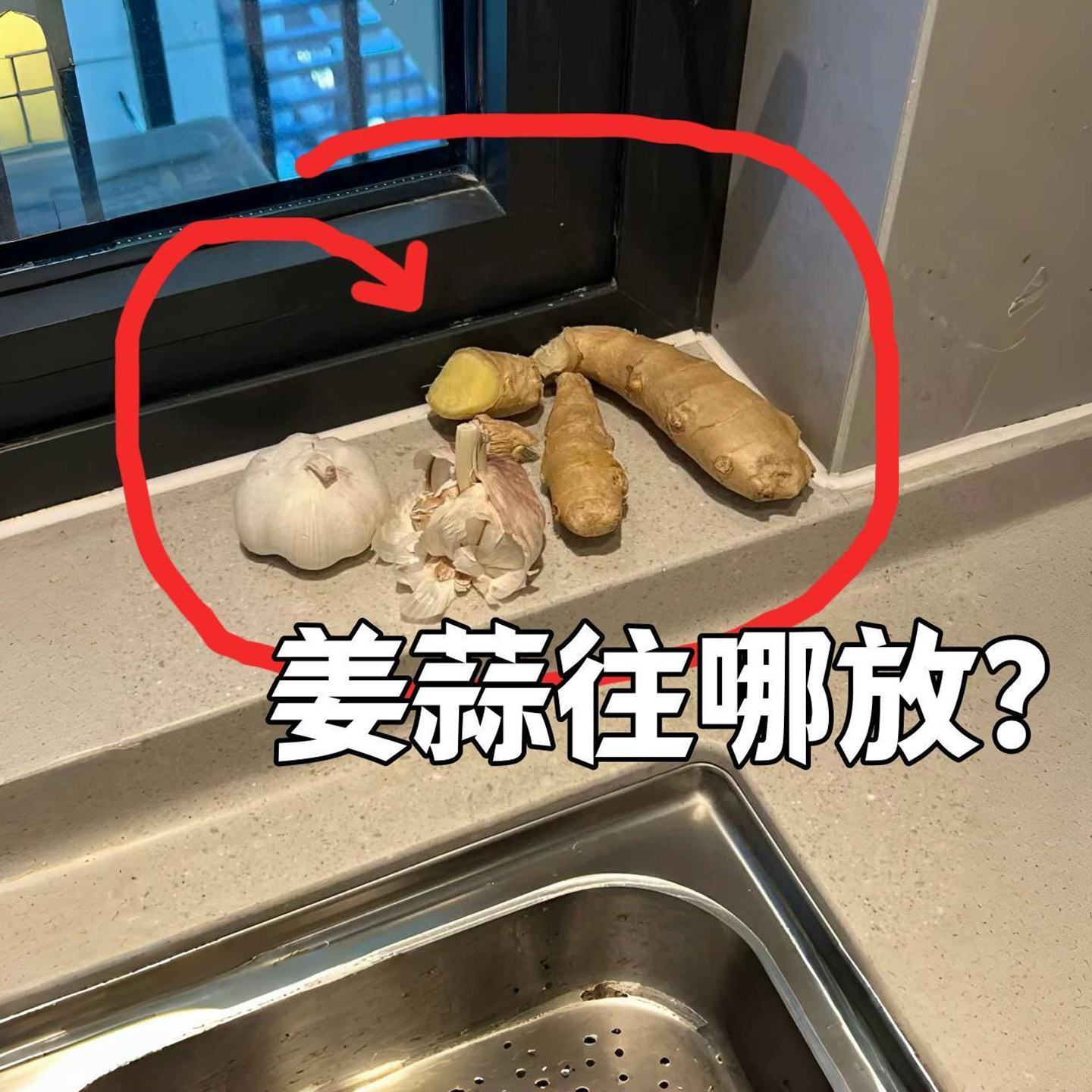 葱姜蒜收纳盒壁挂放生姜吸盘置物架厨房免打孔收纳神器其他收纳篮