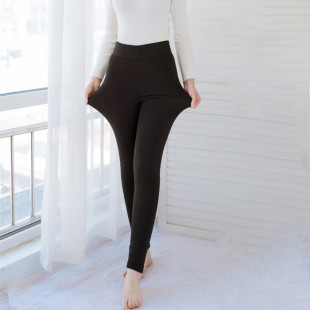 学生内外穿美体保暖裤 黑色铅笔裤 成人手工高腰修身 女士纯棉花棉裤