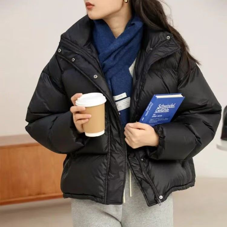 90白鸭绒巨好看的短款羽绒服女