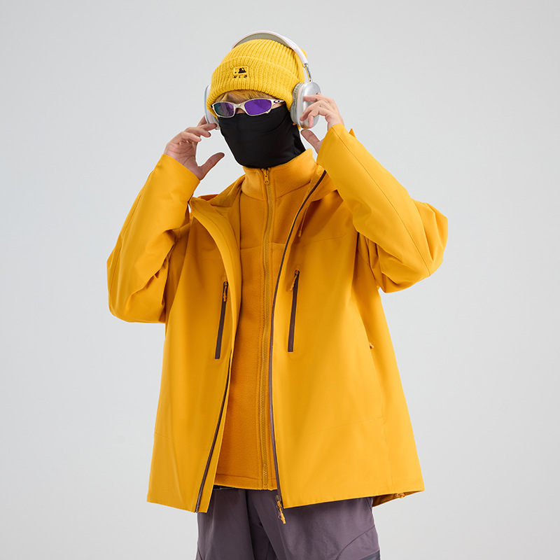 户外机能冲锋衣外套女防风防水徒步登山服春秋潮牌工装风衣男