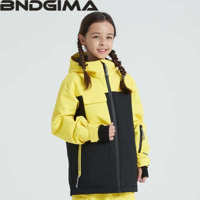 新品BNDGIMA 23新品儿童滑雪服男女童防水撞色保暖装备单板双板品