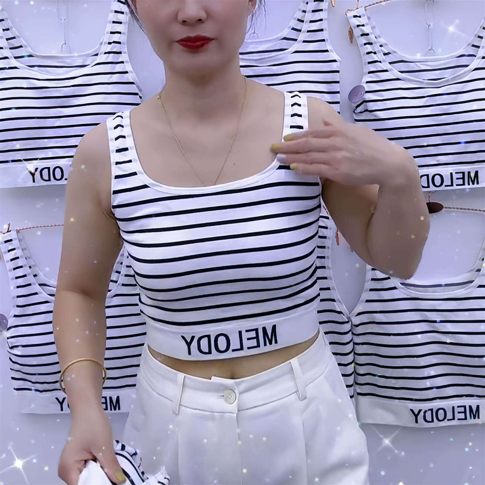 内搭吊带背心女带胸垫聚拢防下垂美背时尚洋气时髦可外穿运动内衣