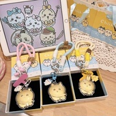 足金999黄金送礼chiikawa吉伊小八乌萨奇手机链挂绳钥匙扣包挂件